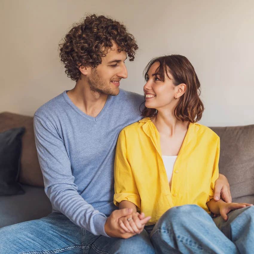 man who feels good in their relationship hearing his partner say i can really see difference