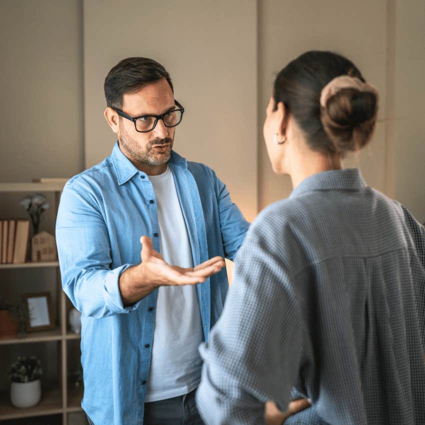 man who feels threatened by strong woman saying you're just lucky