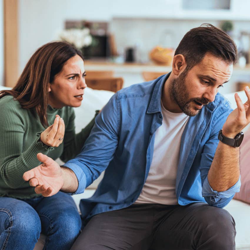 man who is terrible at saying what he means telling woman i don't want to hurt your feelings