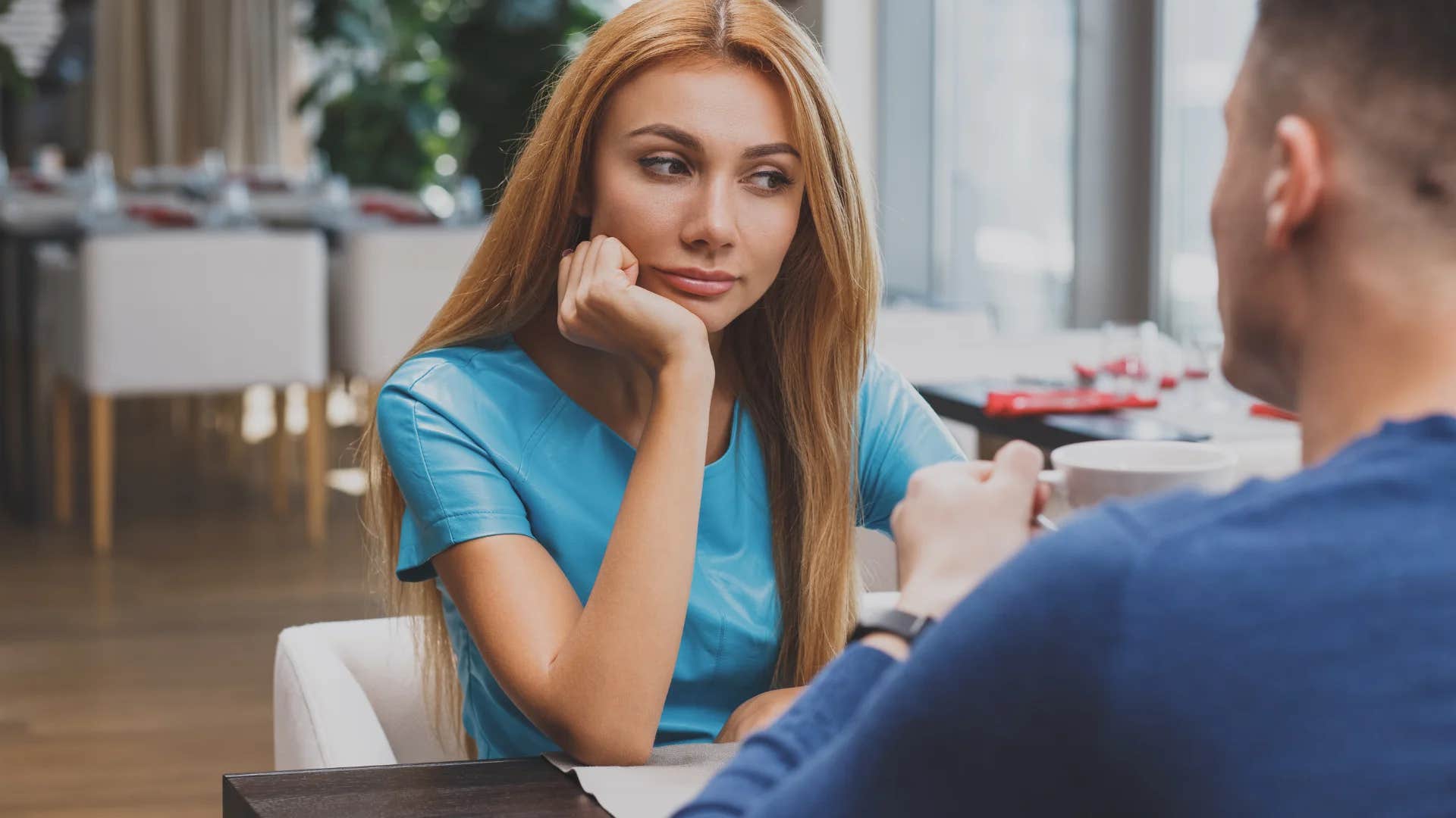 woman being told by man who doesn't respect her you're a homewrecker