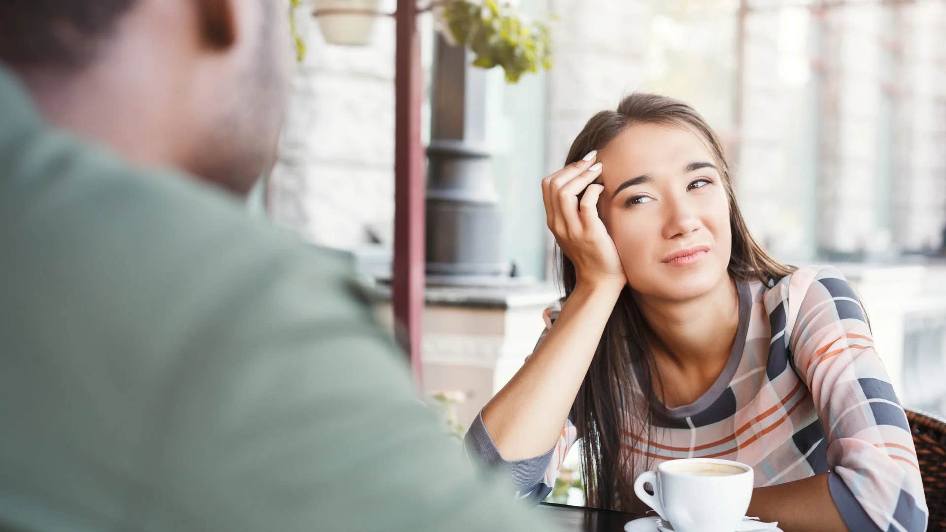 woman being told by man who doesn't respect her women need to choose better
