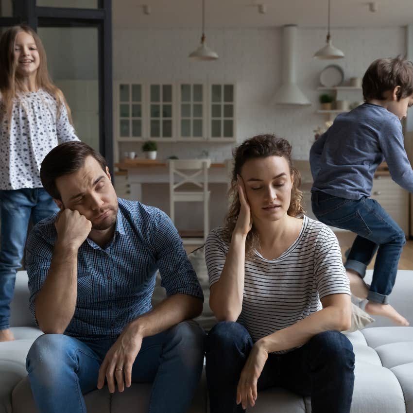 parents who look exhausted by their children 