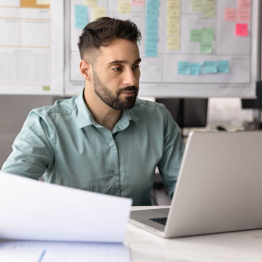 millennial man dressed for work