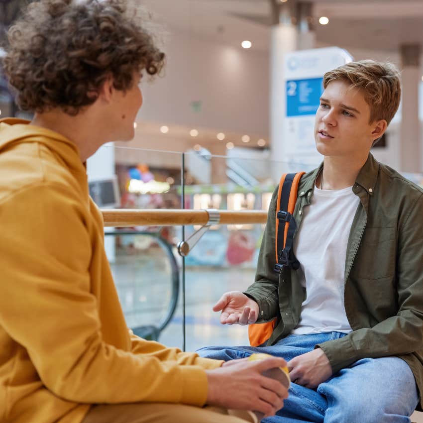 kind man telling a friend he needs to see the same effort he puts in