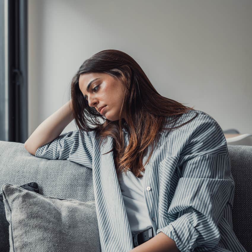 woman saying she's not interested