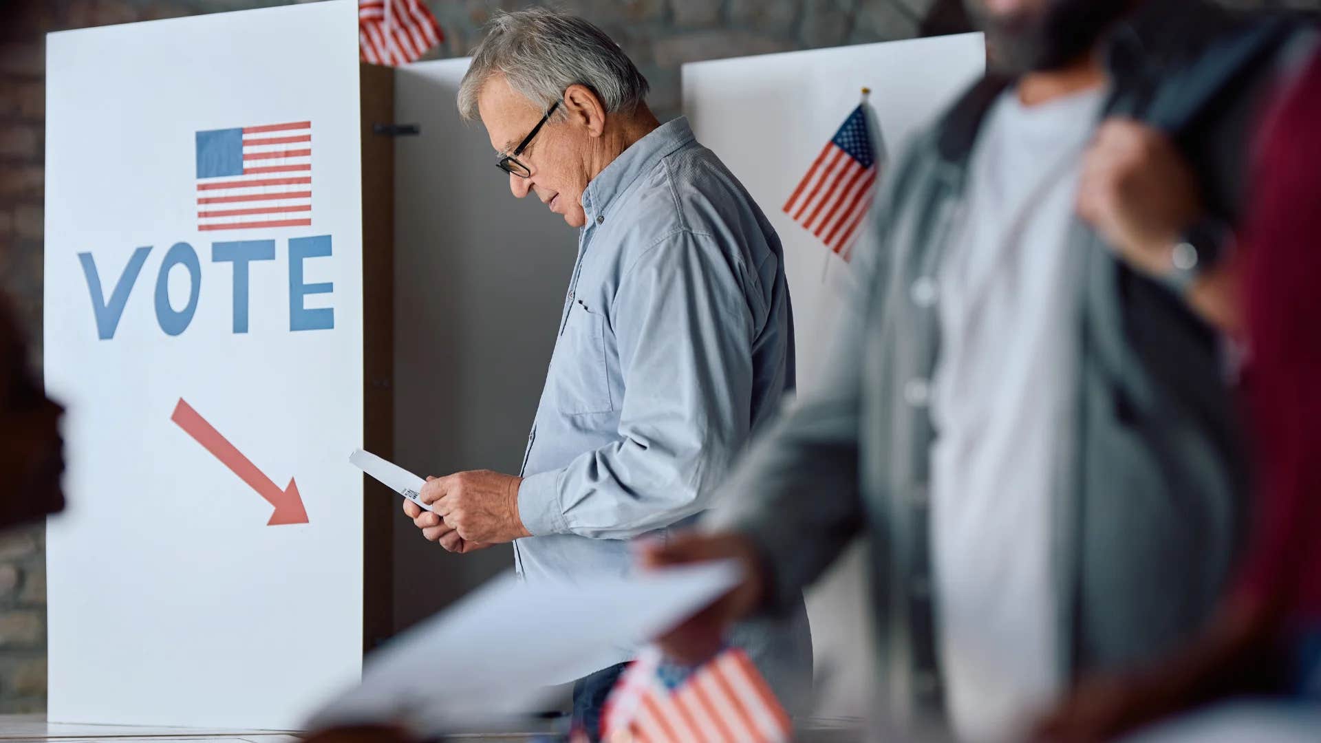 older man stuck in the 20th century saying i voted republican