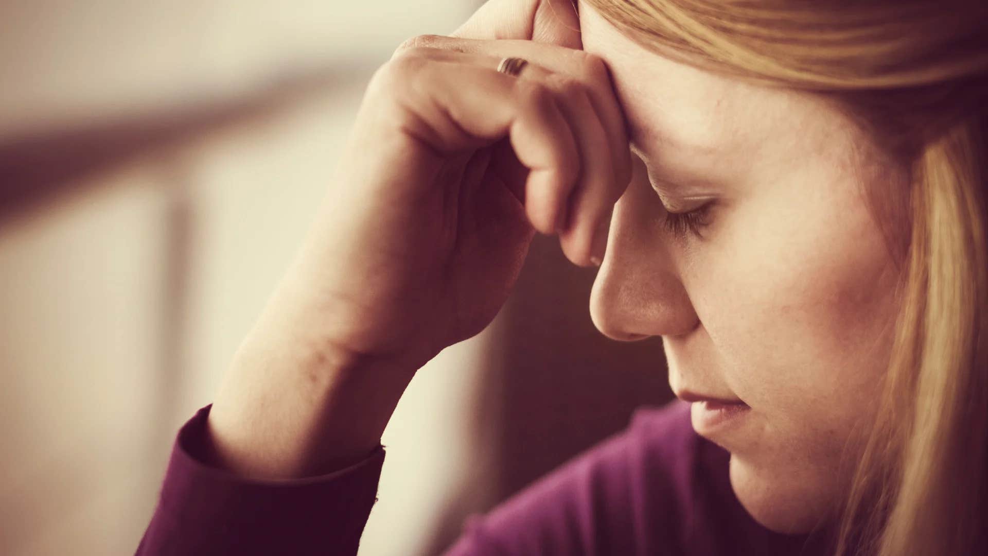 woman settling in her relationship thinking to herself no gets everything they want in a partner