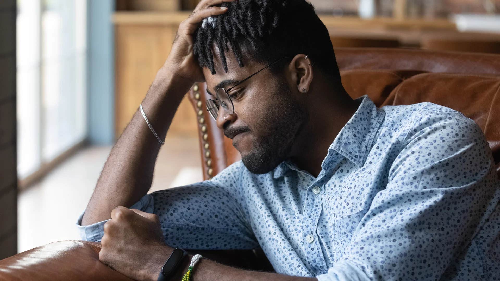 man settling in their relationship saying it's not perfect but no relationship is