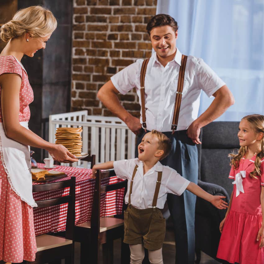 kids born in the 50s with a simple childhood