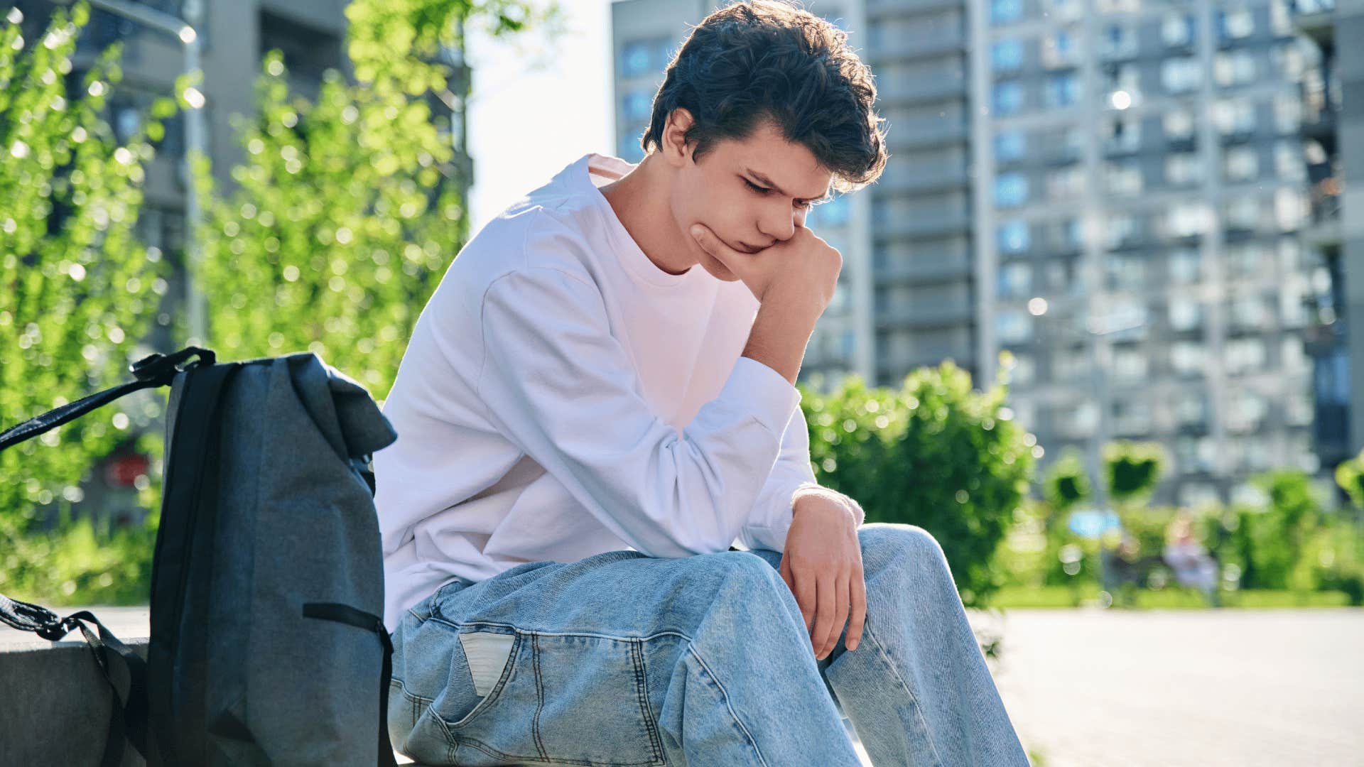 sad man isolating himself when he needs support the most