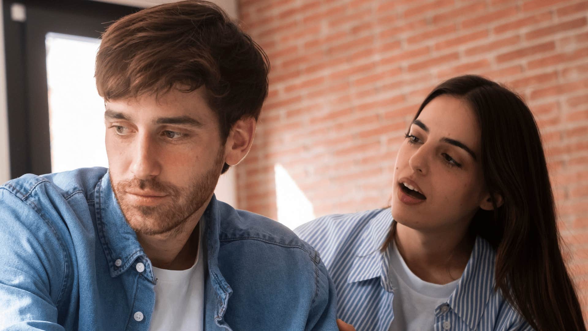 man with a troubled soul pushing away people who genuinely care