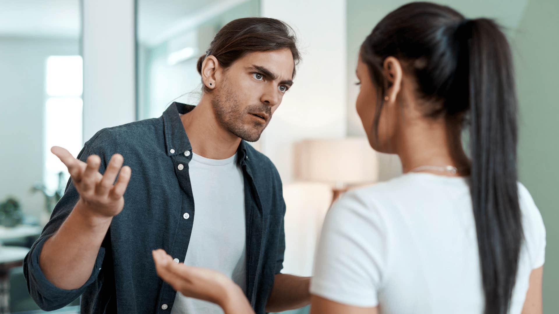 man attached to people who bring out the worst in him