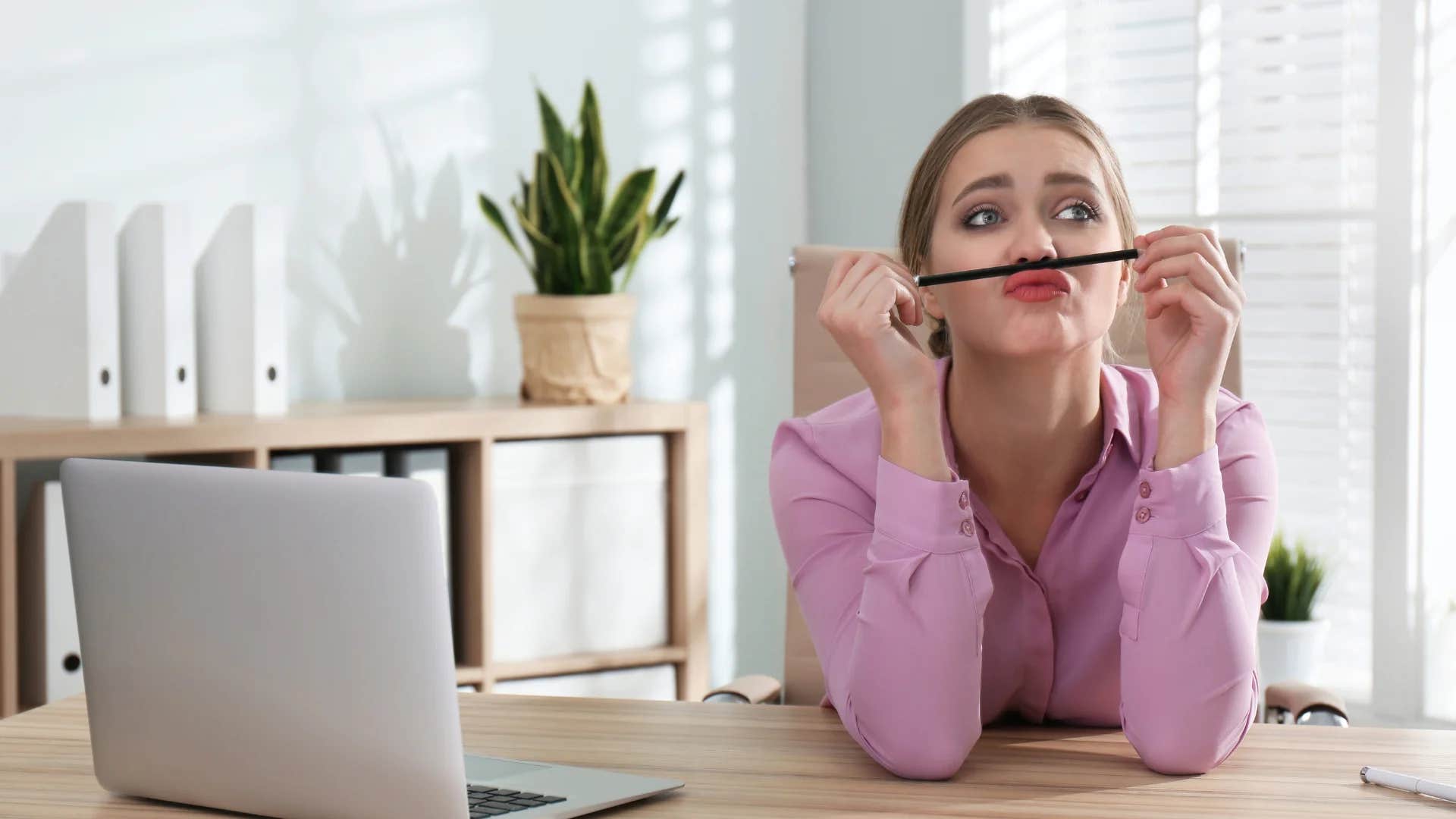 deeply lazy woman saying i can't do it because i don't have the resources or time