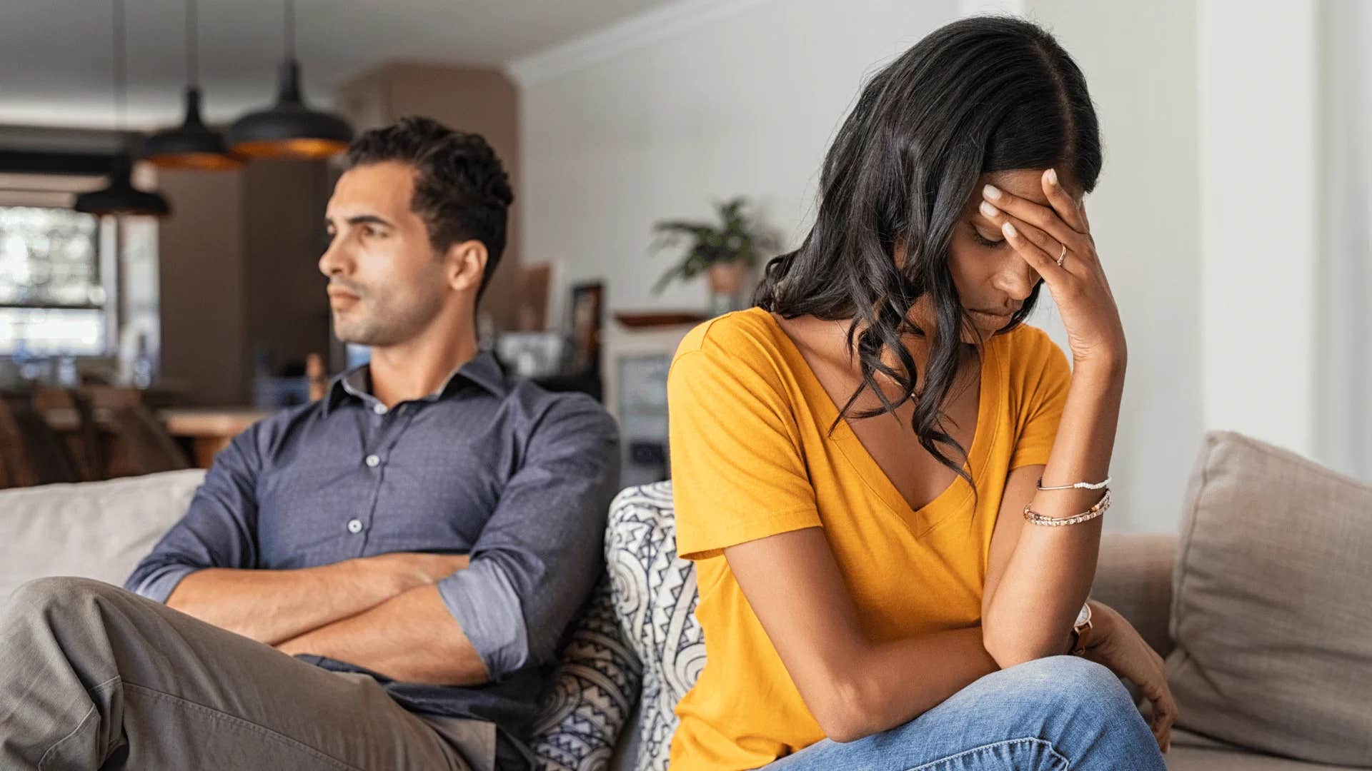 man who doesn't respect woman telling jokes at her expense