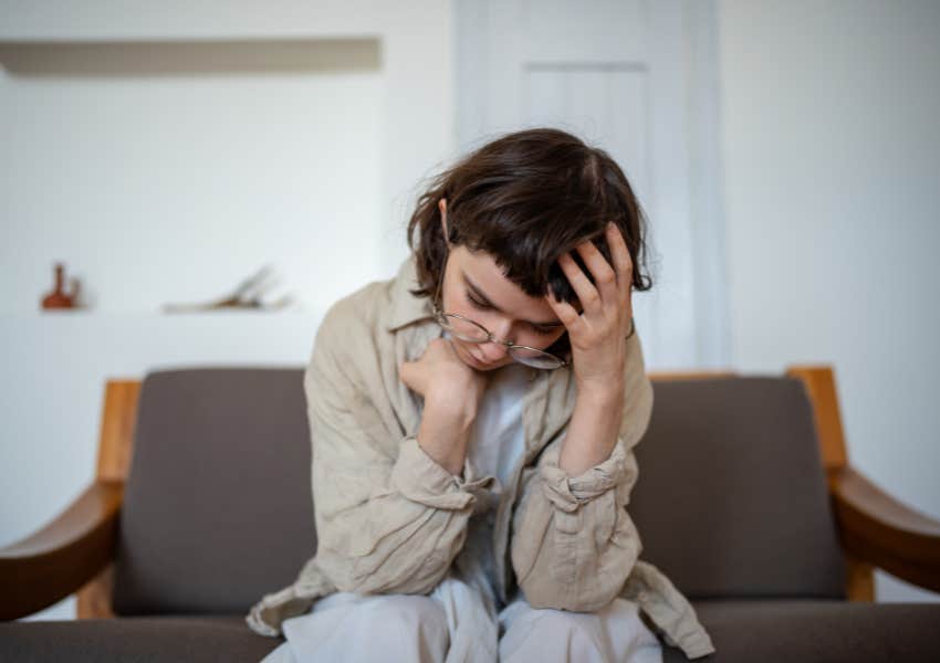 young woman struggles to explain how she feels because she felt loved but not very understood as a kid