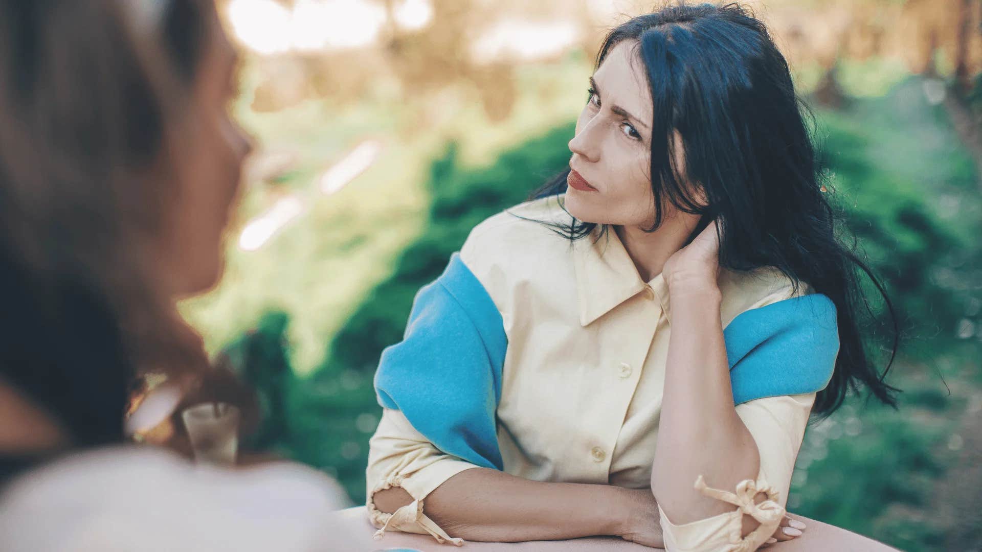woman who had a hard life using humor as a coping mechanism
