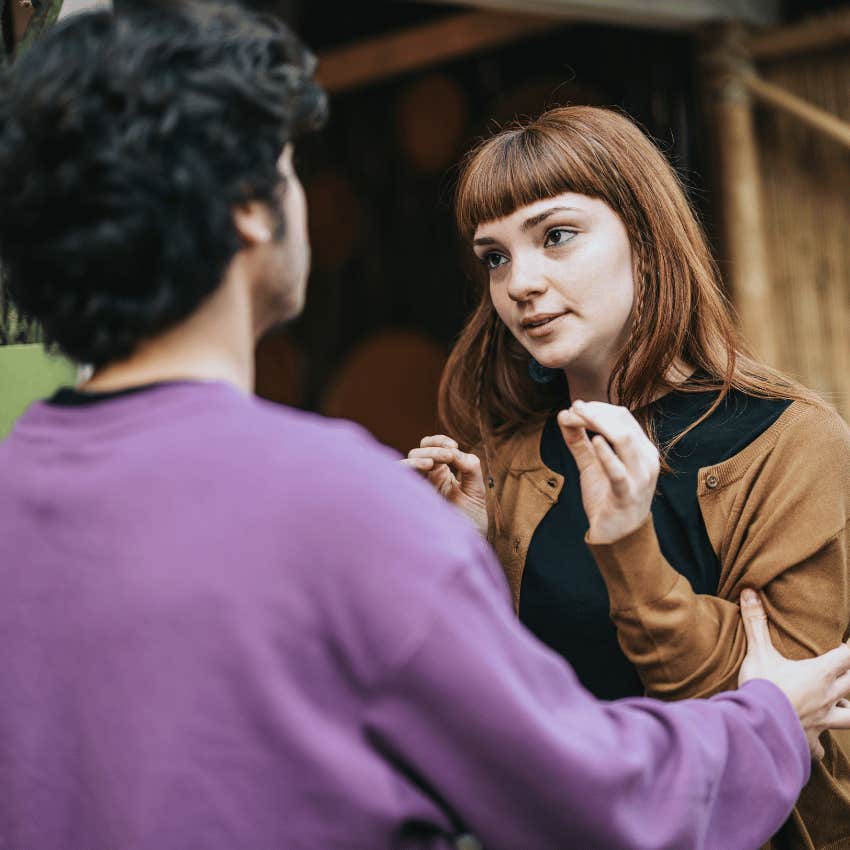 woman who has lost interest in a relationship saying it's over