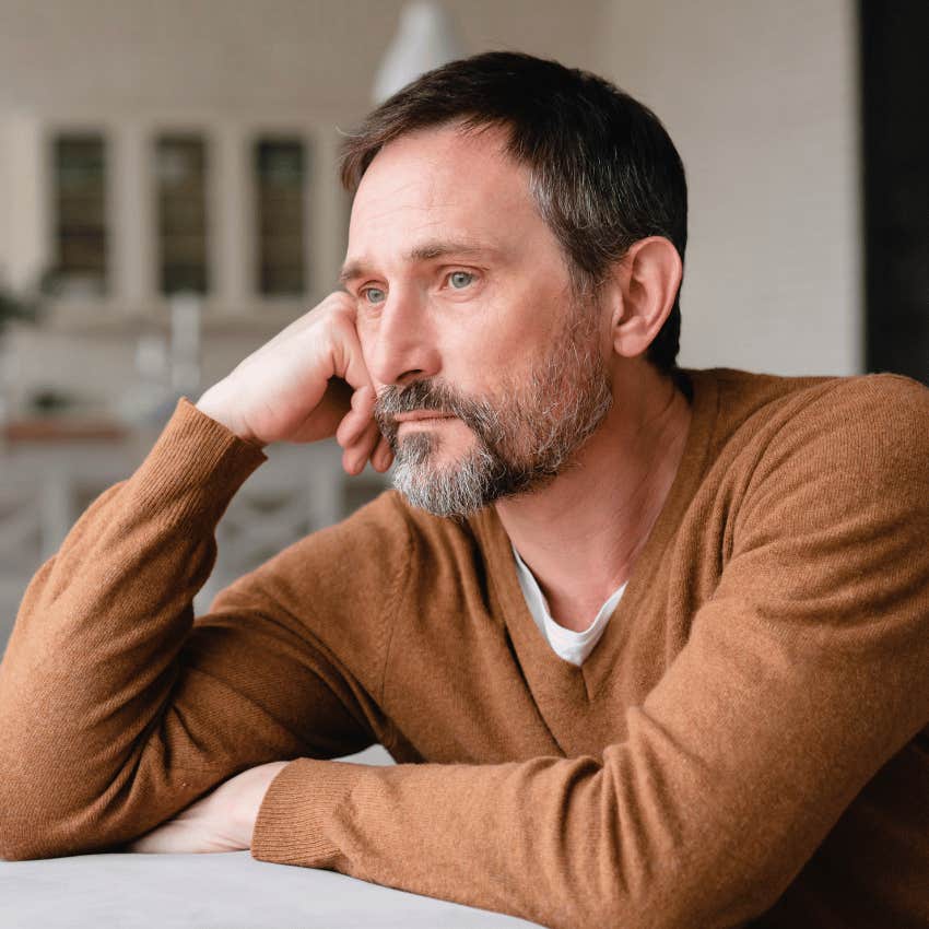 man with high negativity telling himself i will never be as good as they are
