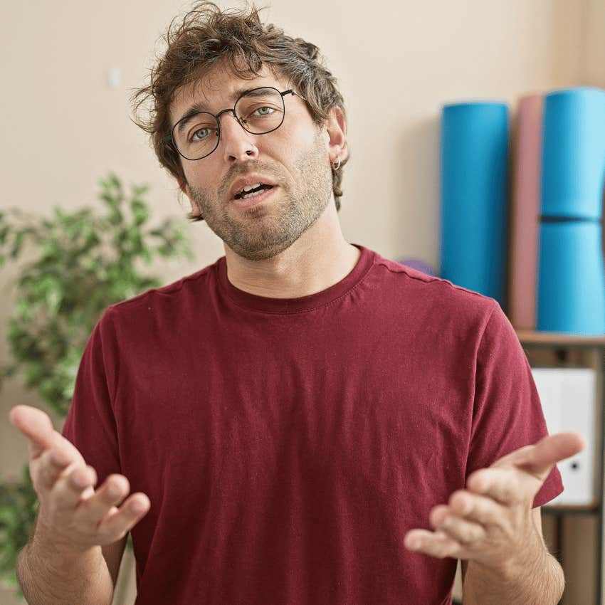 man shrugging saying i have my own way of doing things