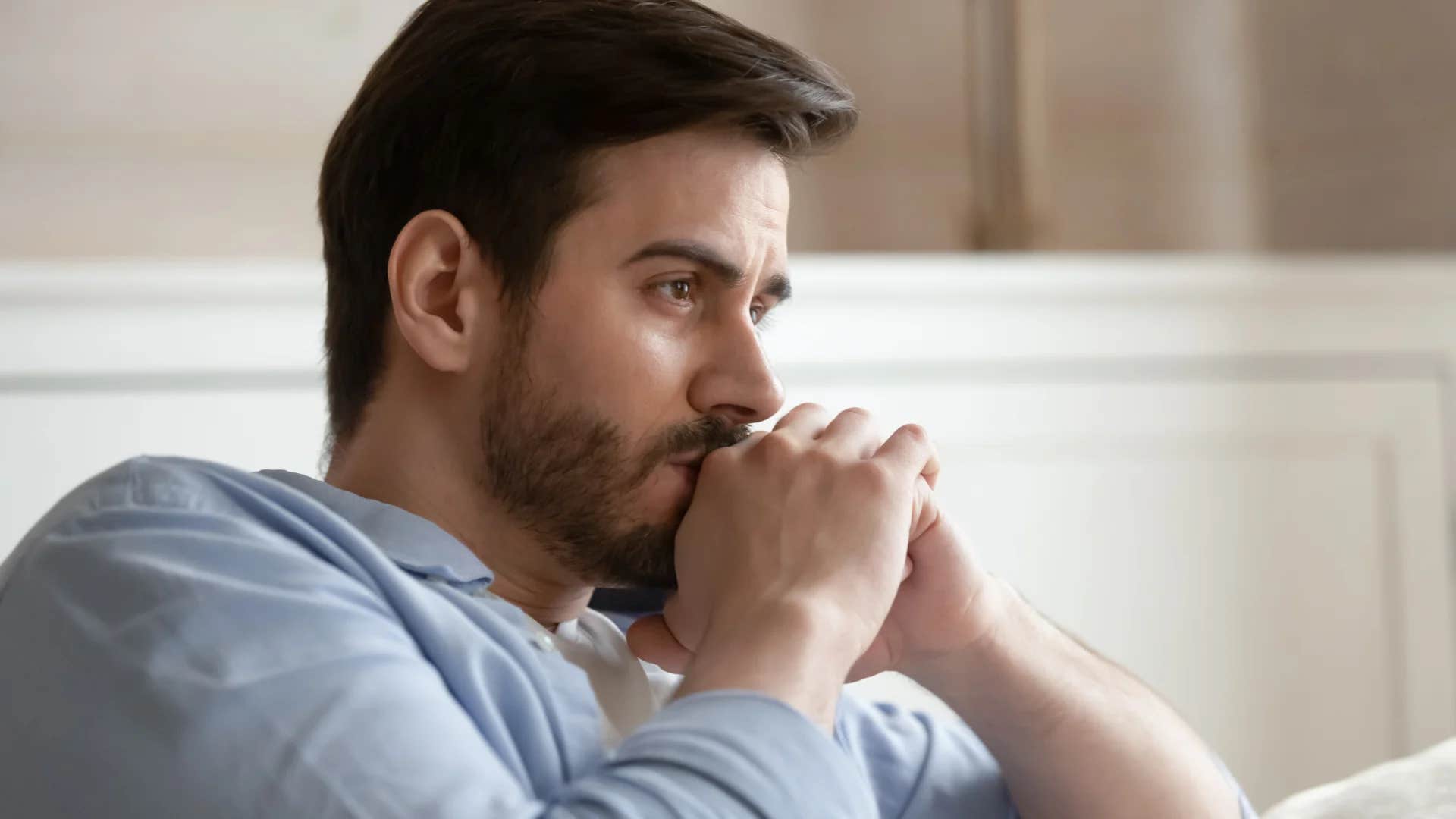 young man making himself more miserable than he needs to be telling himself i don't know what i want to do with my life