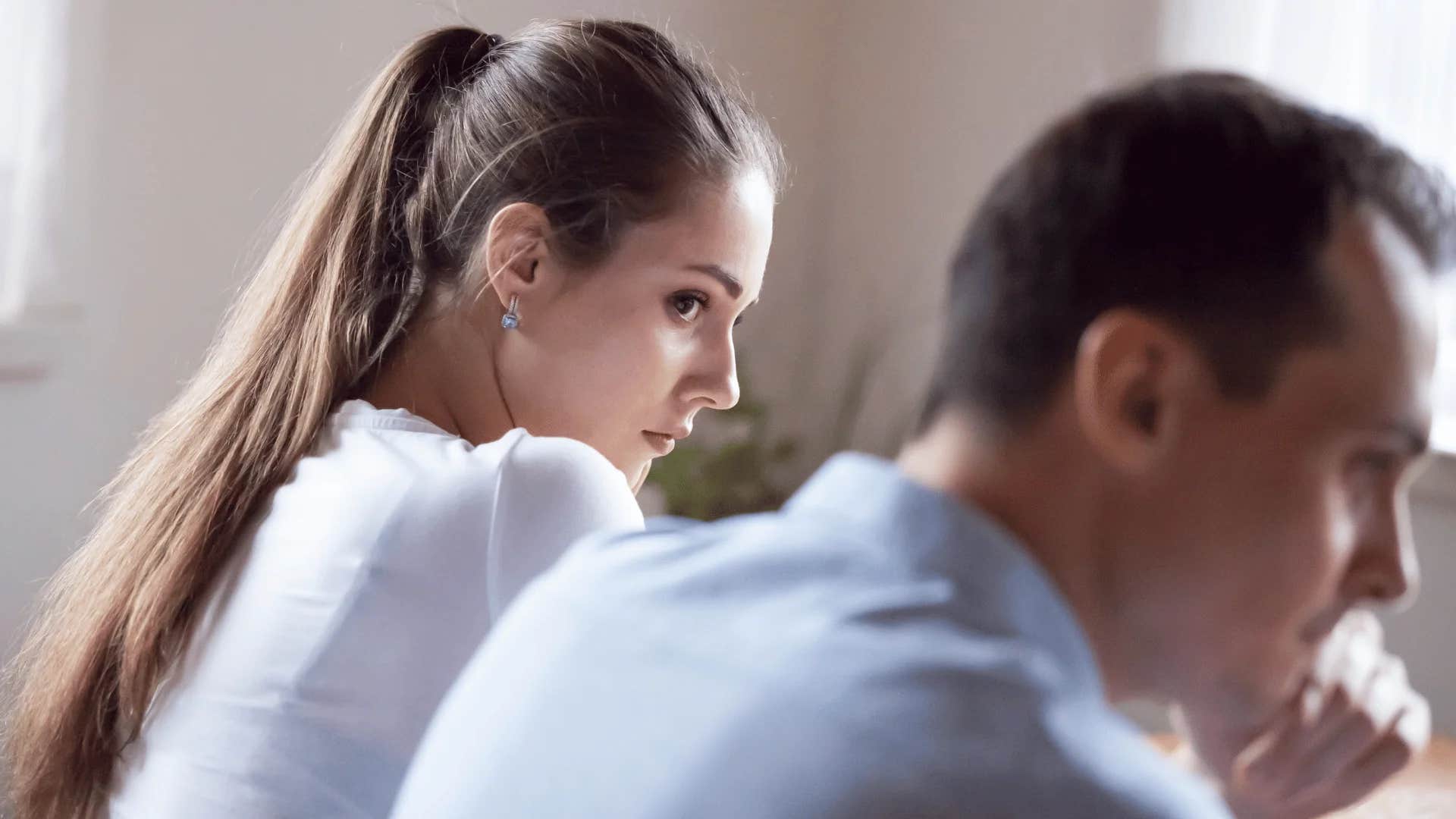 woman with low emotional iq shifting blame