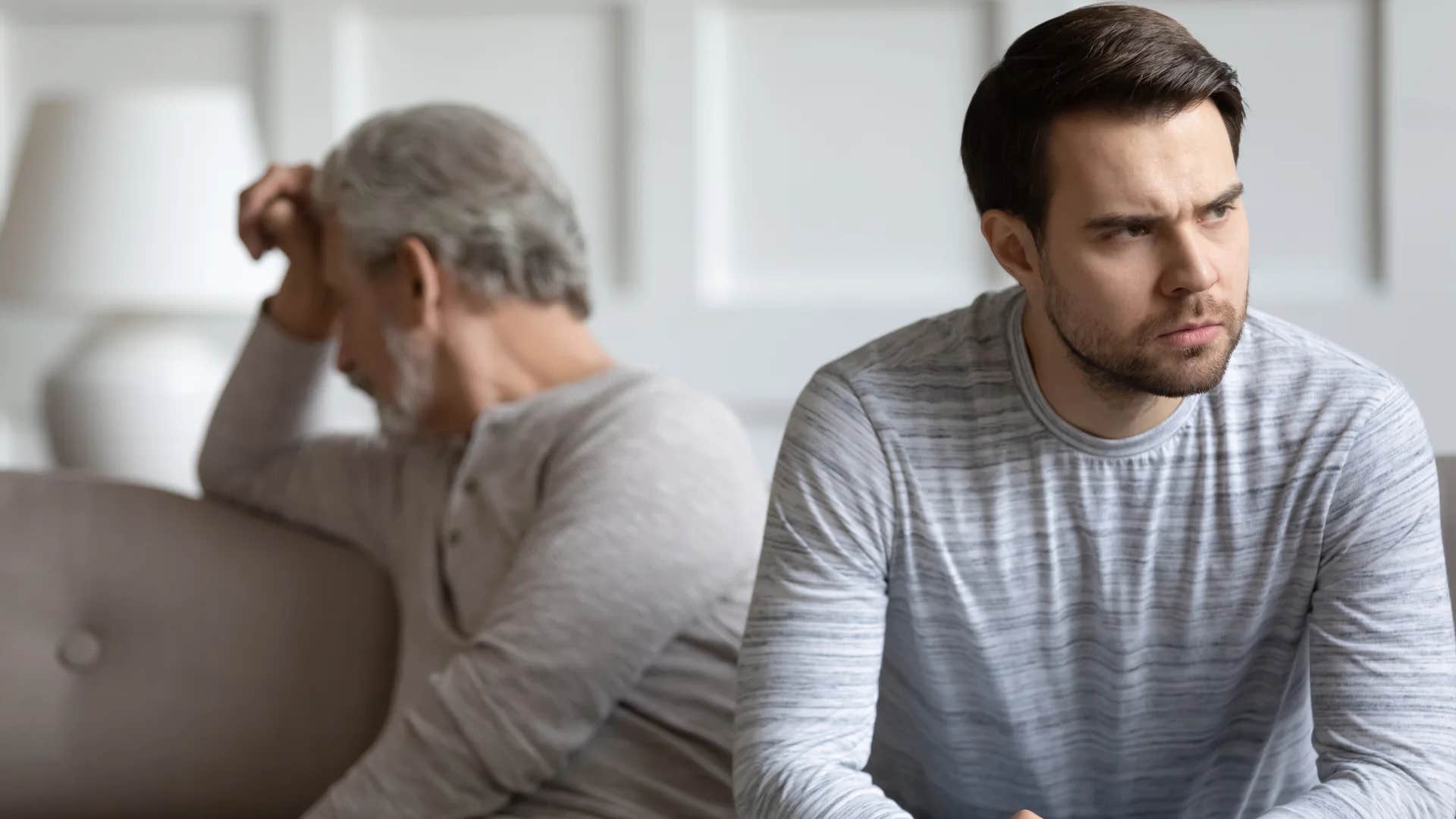 parent hearing grown child tell him can't you see i'm struggling