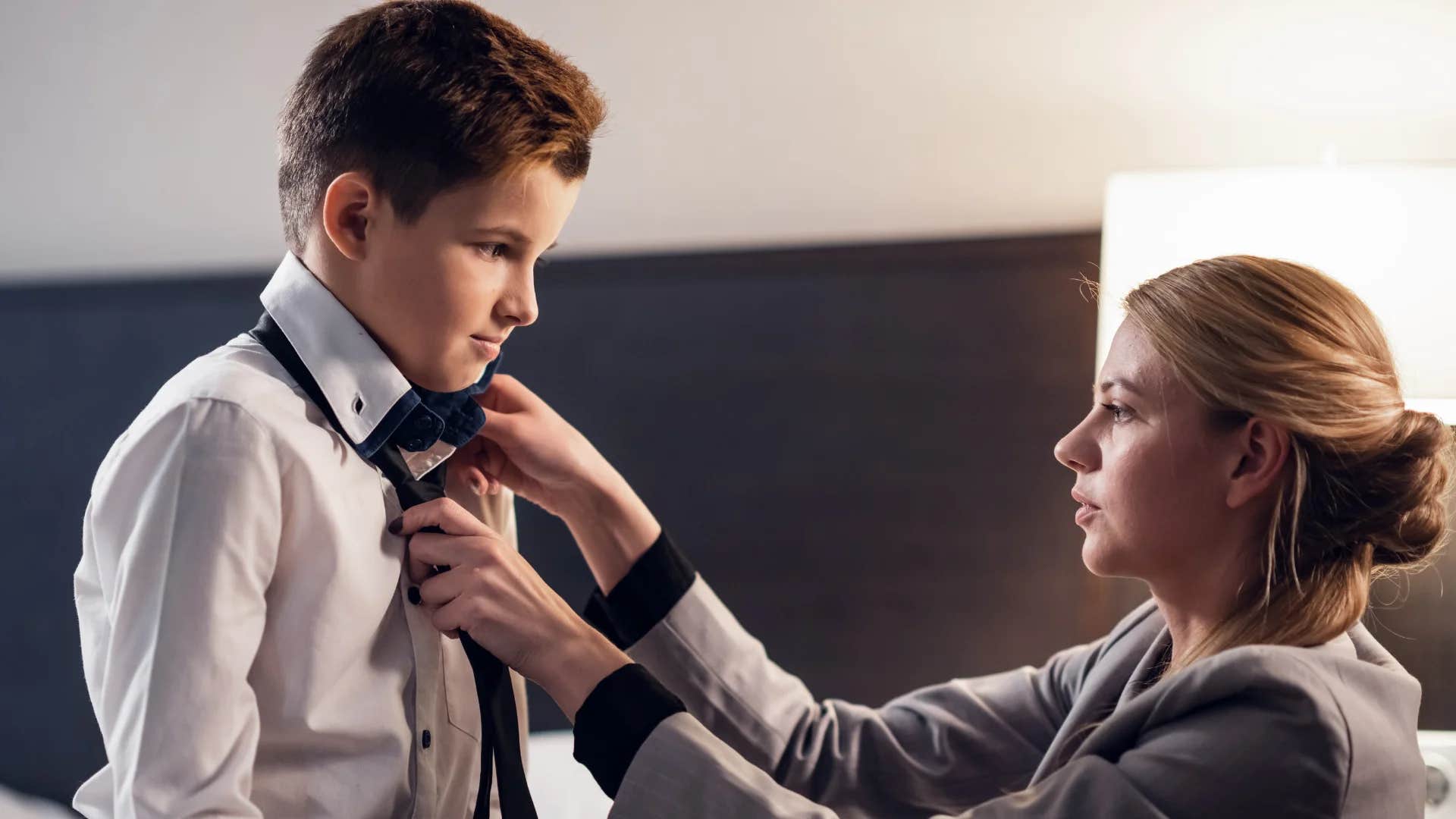 broke parent telling child it's a hand-me-down