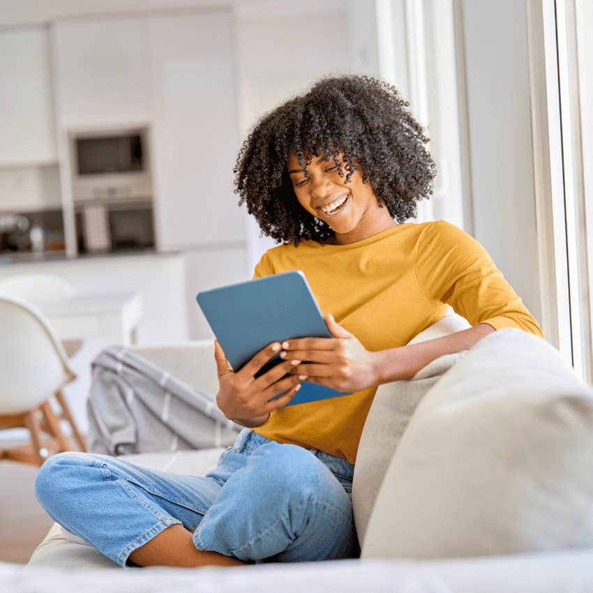 woman with lots of options for her future having digital literacy