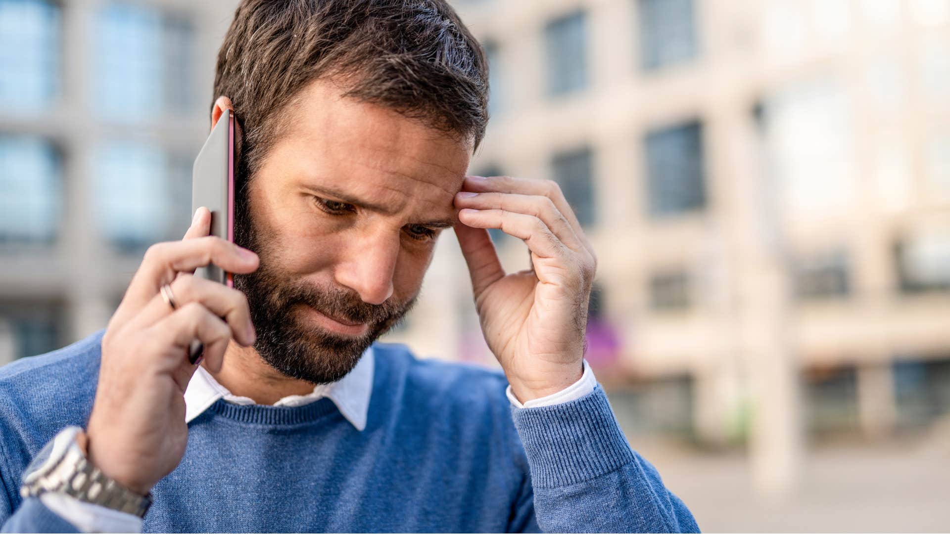 man telling a friend he wishes he'd asked him earlier