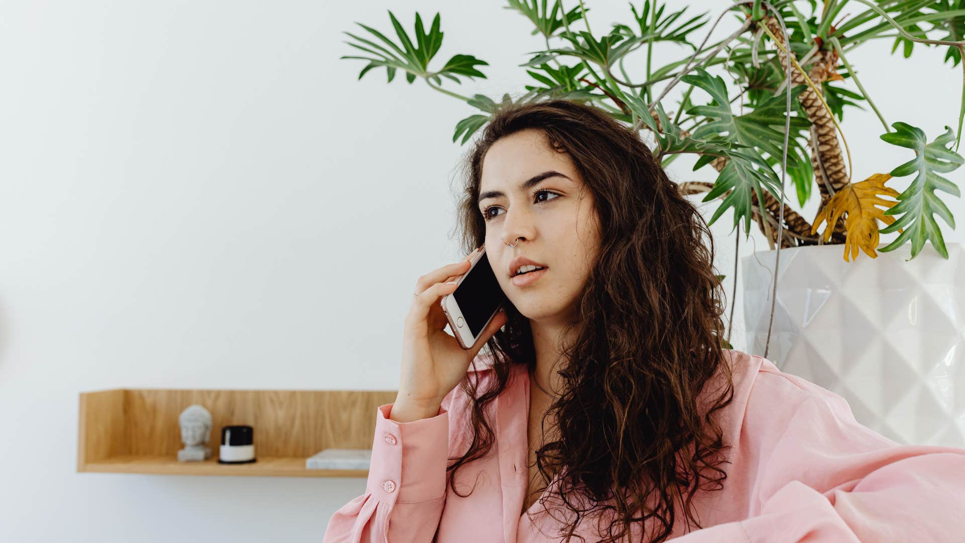 woman asking to make a call quick