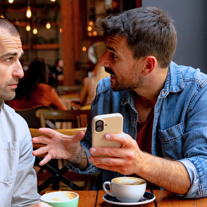 man losing his capacity for friendship telling pal I'm just trying to figure it out