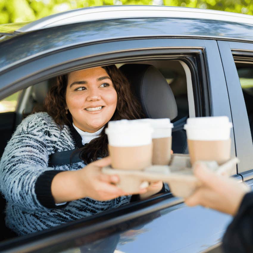 woman making the mistake of buying special treats