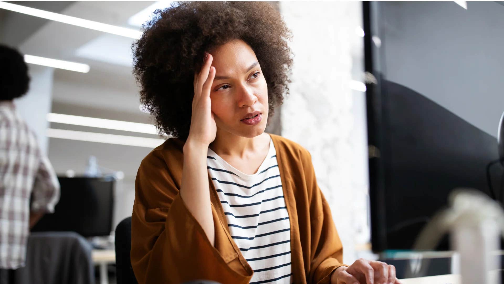 woman who talks big but gets zero work done saying i don't want to rush through it