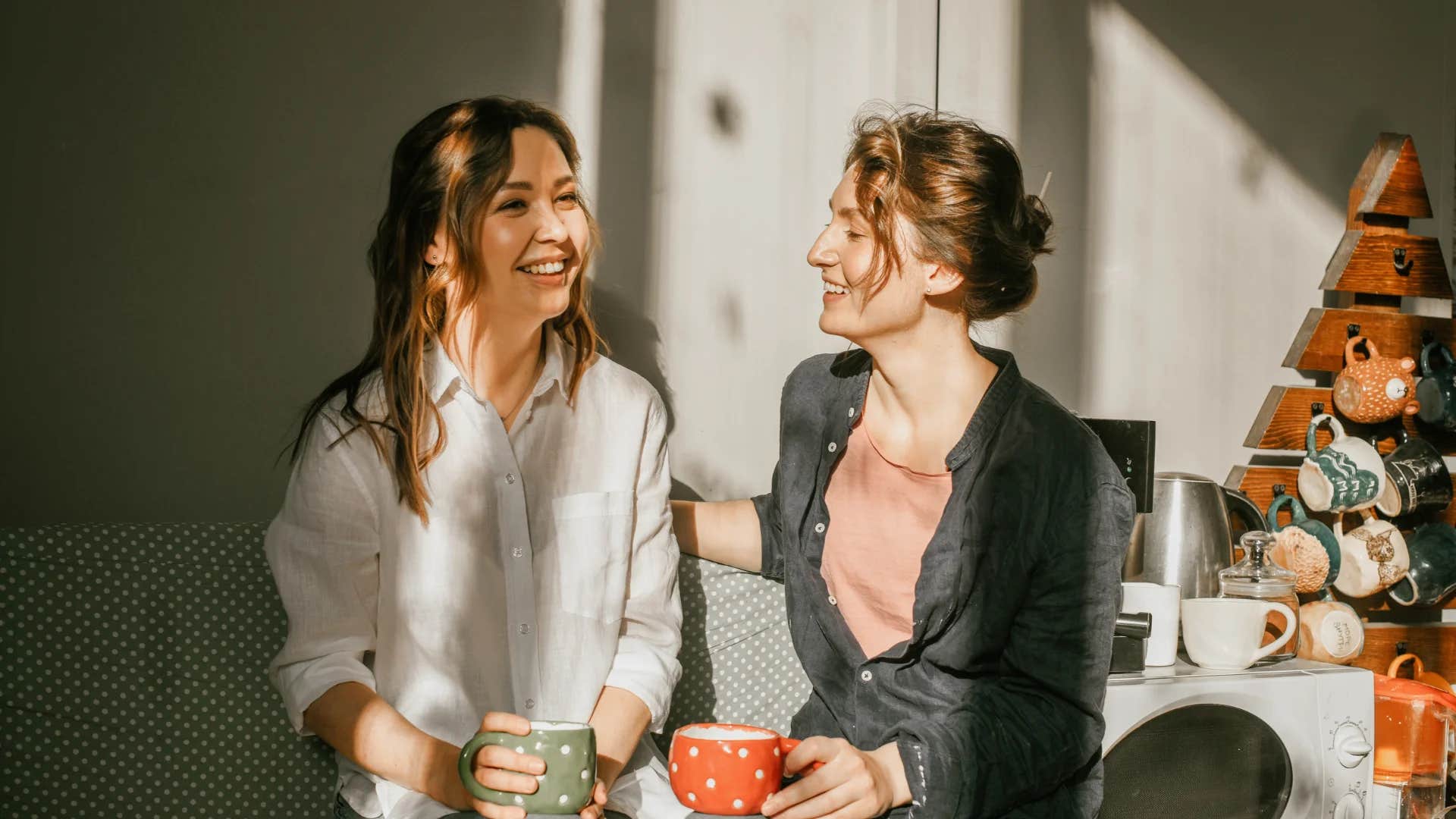 woman stuck in the 20th century telling friend i thought you'd be intimidating but you're actually nice