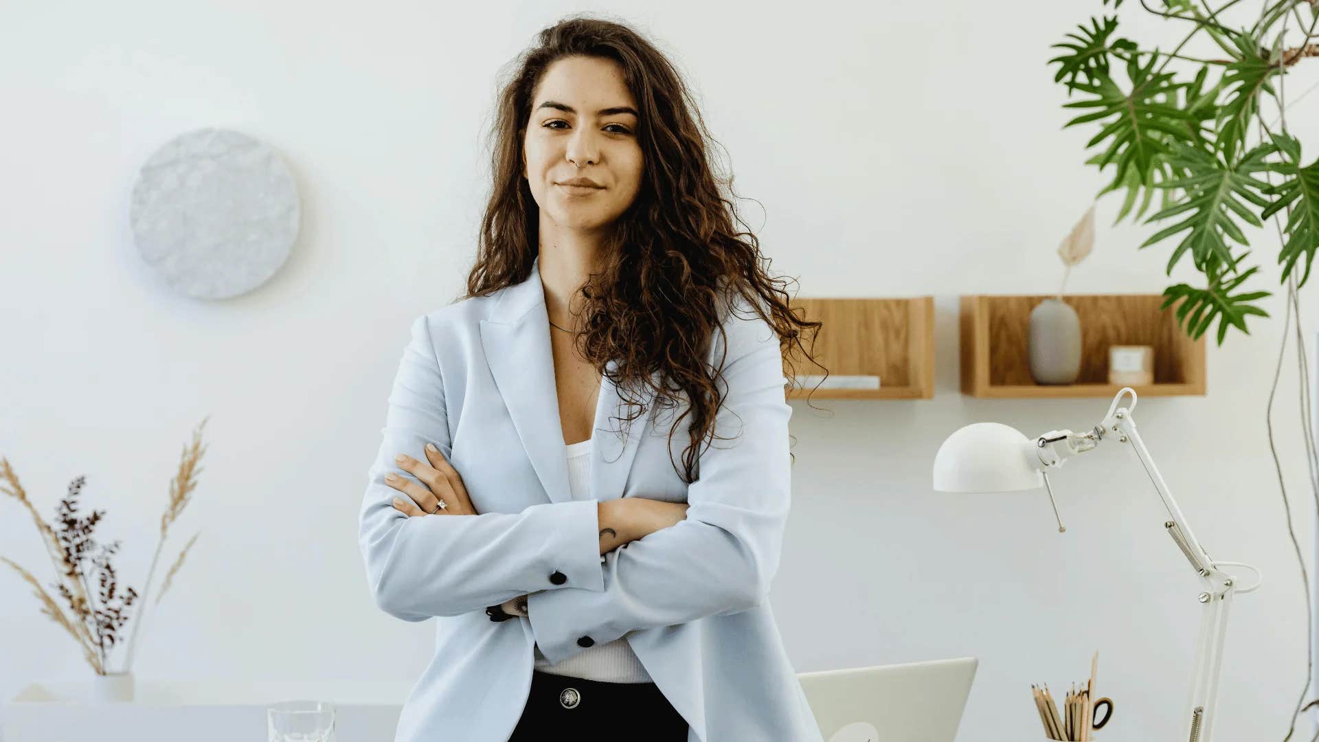 young woman with amazing luck being proactive