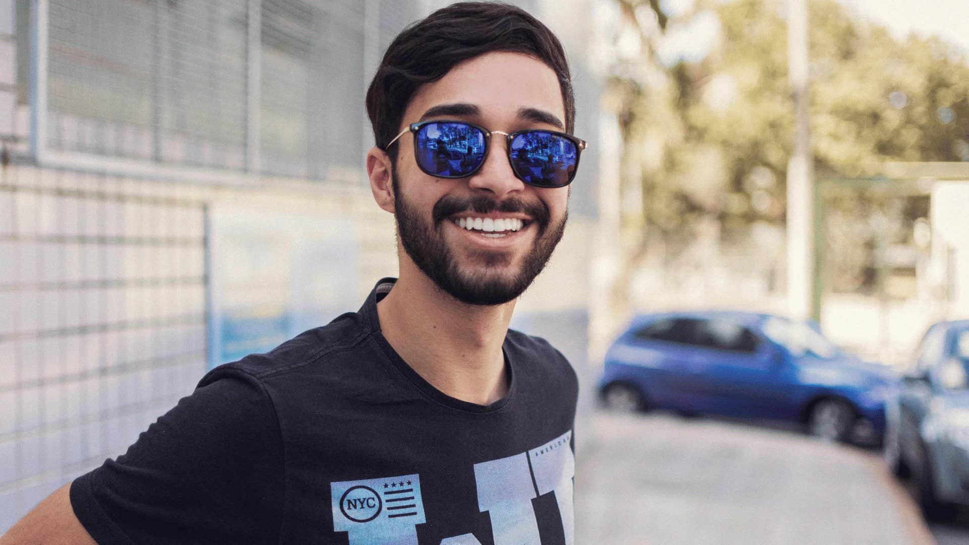 young man with amazing luck being resilient