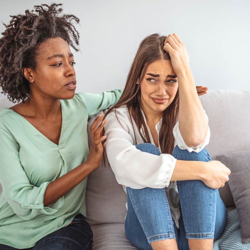 woman who uses trauma as her identity