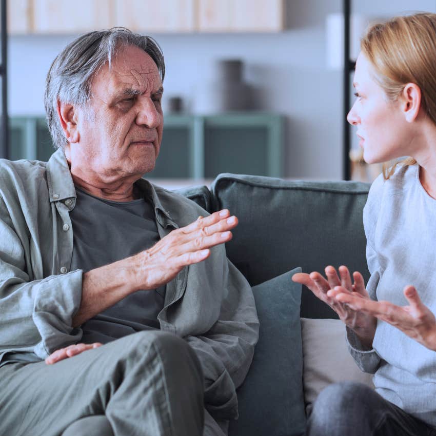 Entitled woman saying "I never asked to be born" to her parents.