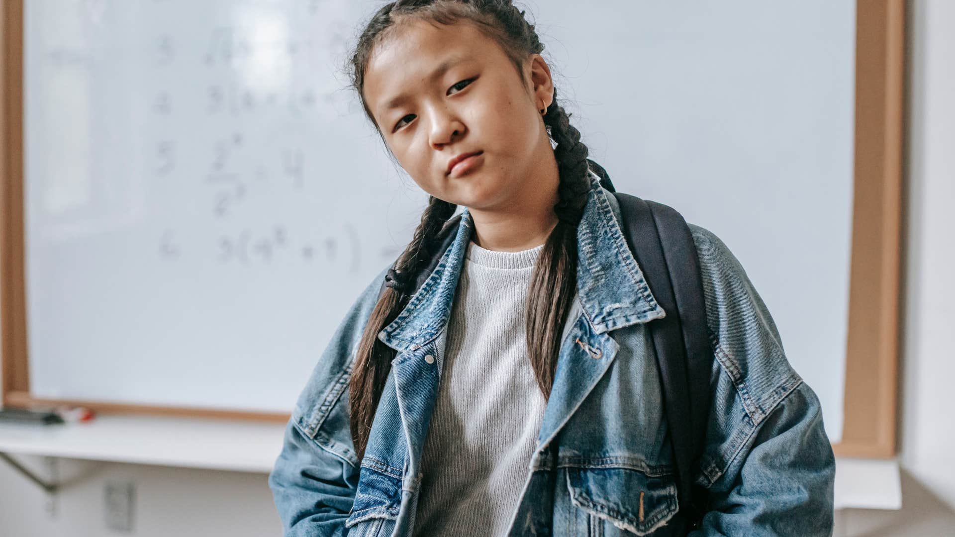 serious woman telling someone to grow up
