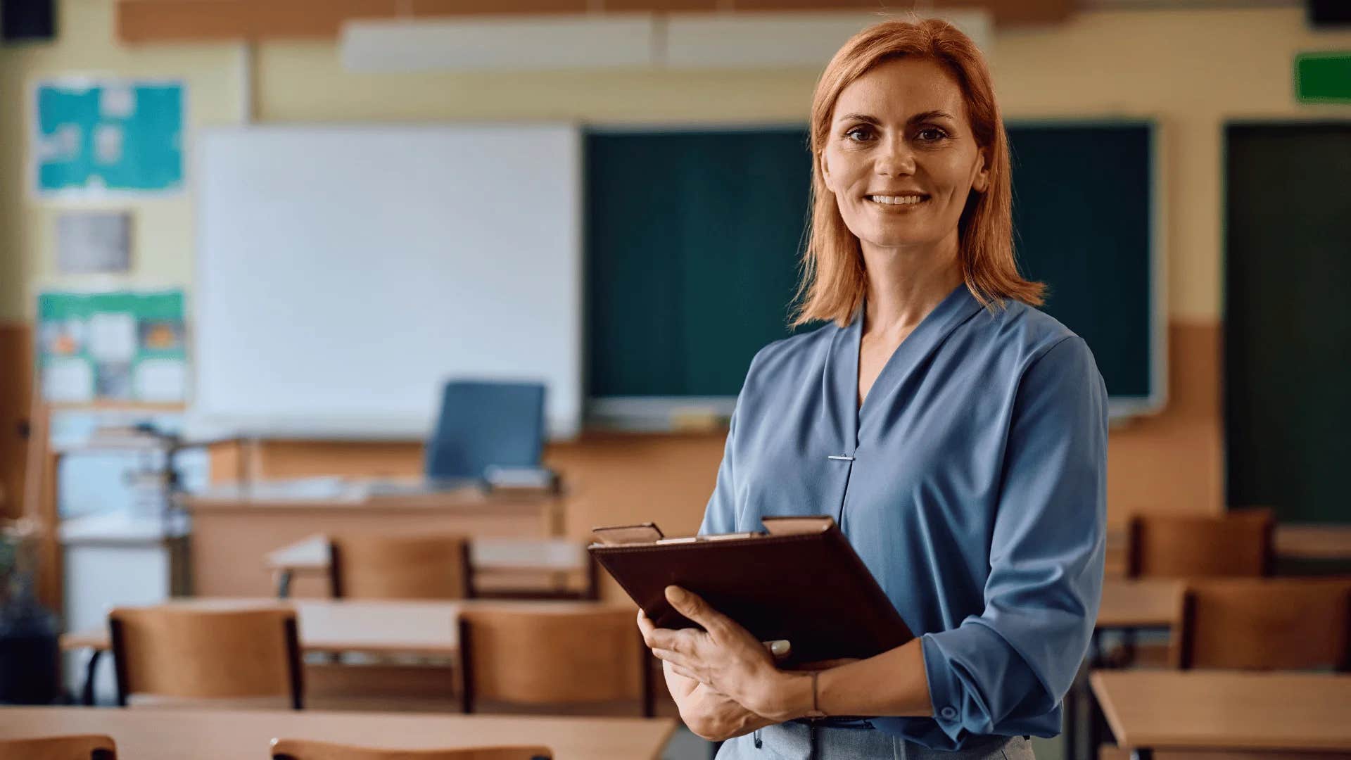 professional woman working in education