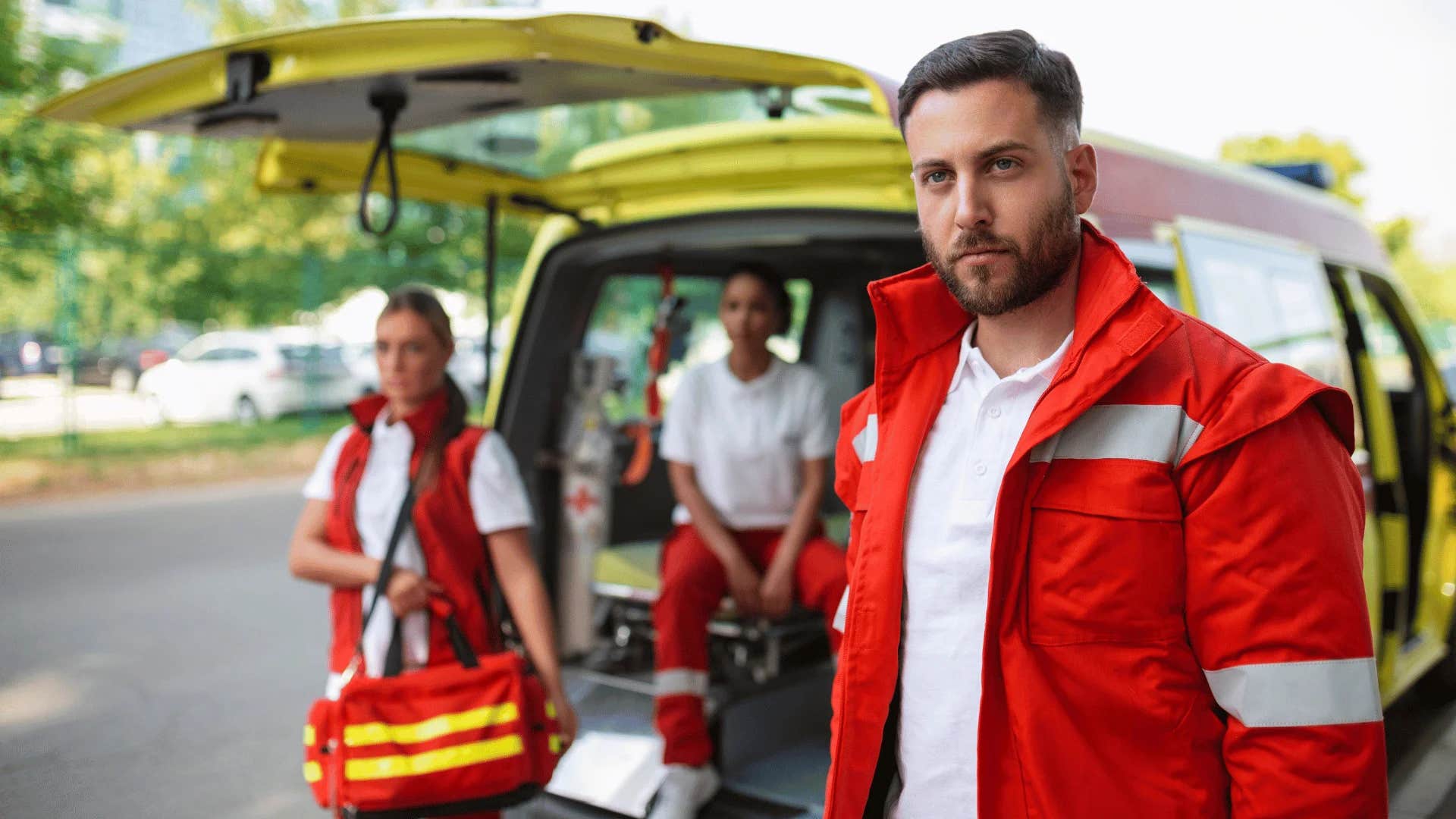 professional man working as an emergency responder