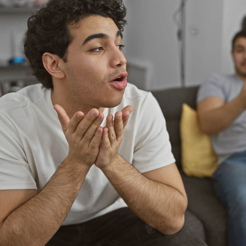 emotionally immature man avoiding accountability telling friend i guess i'm just terrible