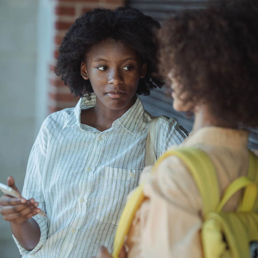 mentally and emotionally inconsistent woman telling friend i'll let you know
