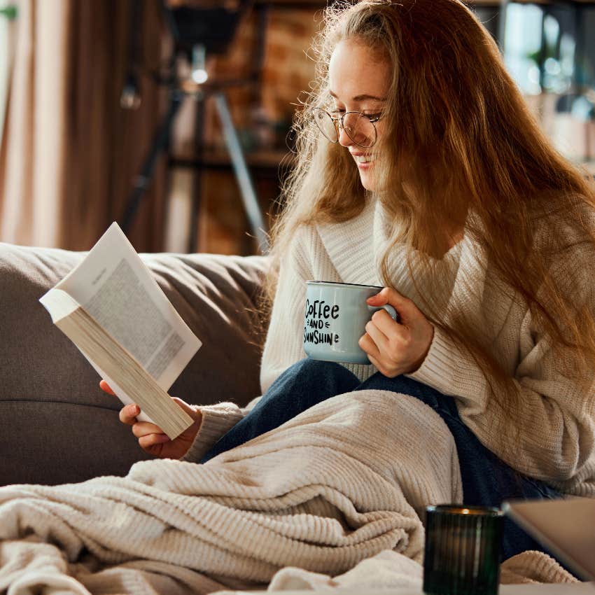 woman drinking out of her favorite mug refuses to buy more 