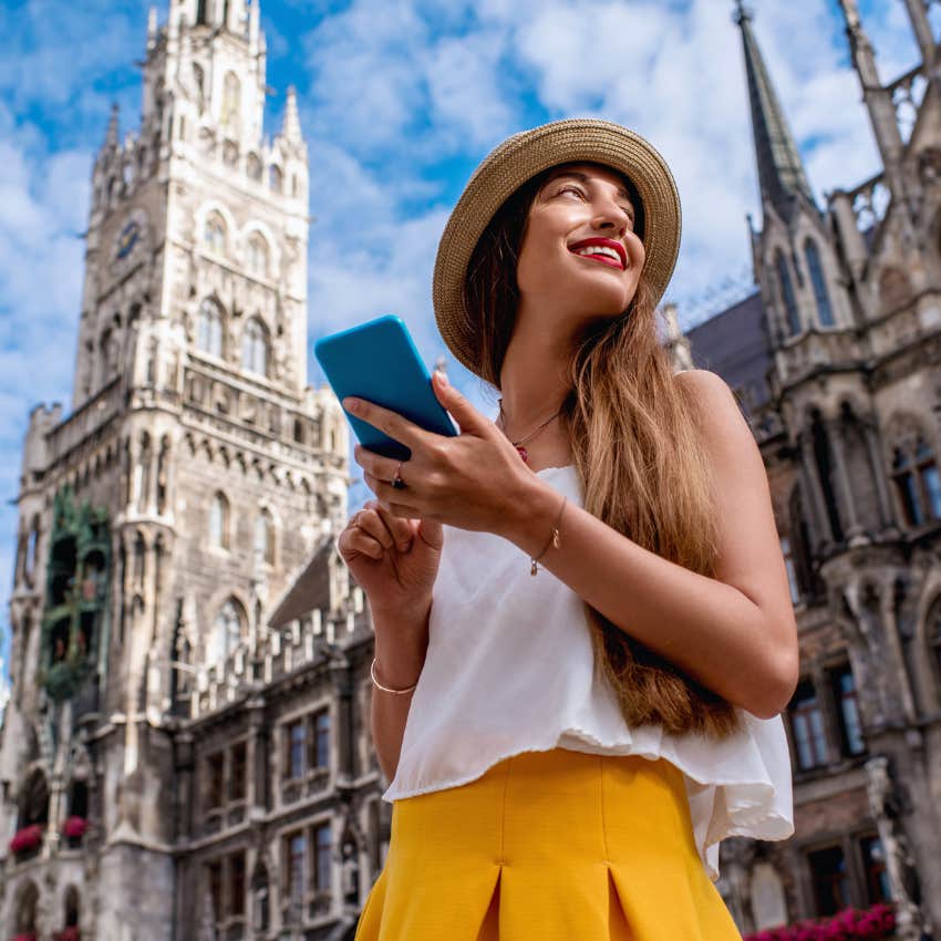 woman who finds more happiness in experiences