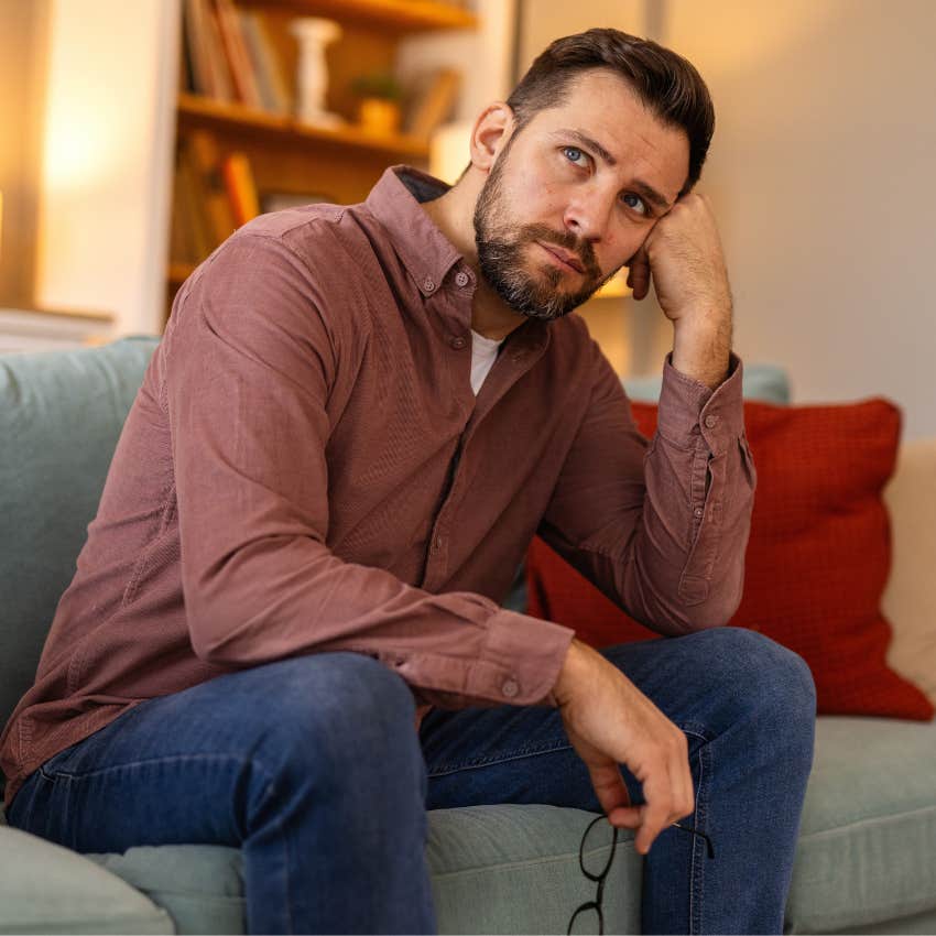 man with a lonely childhood not wanting to be vulnerable