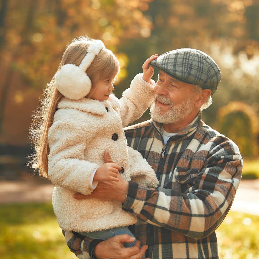 exceptional grandpa loving his granddaughter undonditionally