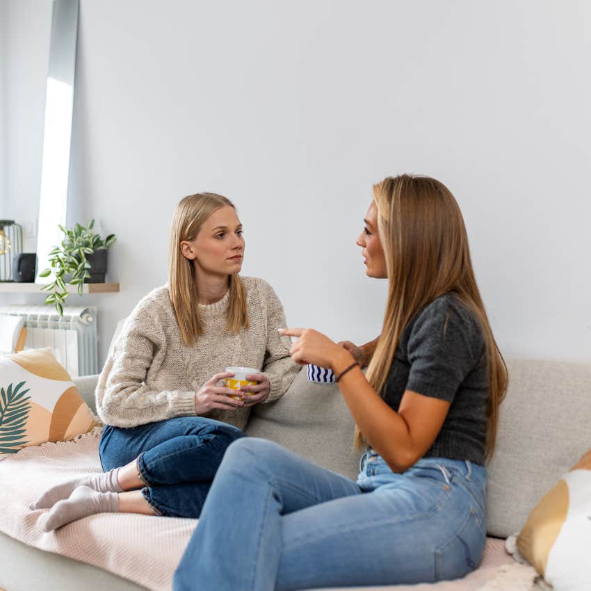 genuinely respected woman letting her friend speak 