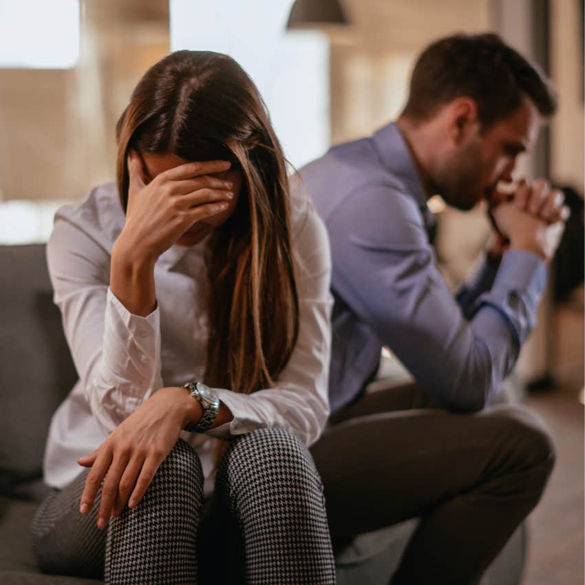 woman who found out her spouse is thinking about separation