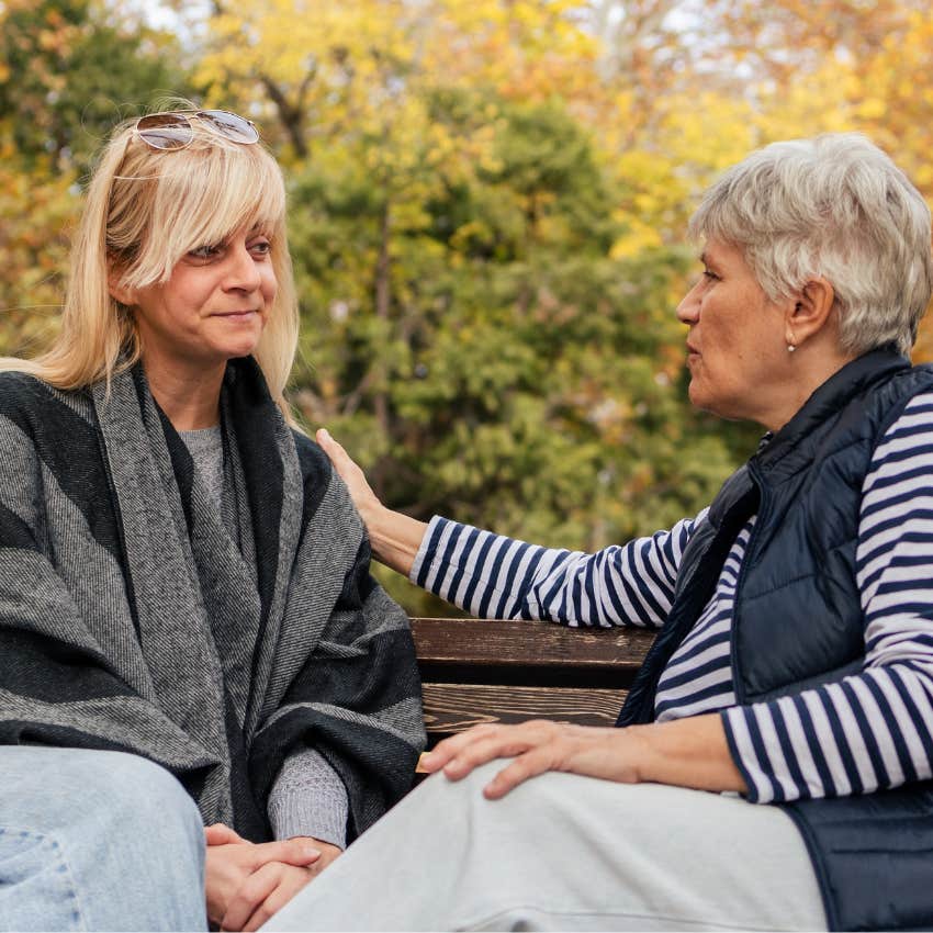 intelligent woman comforting friend noticing how she's feeling